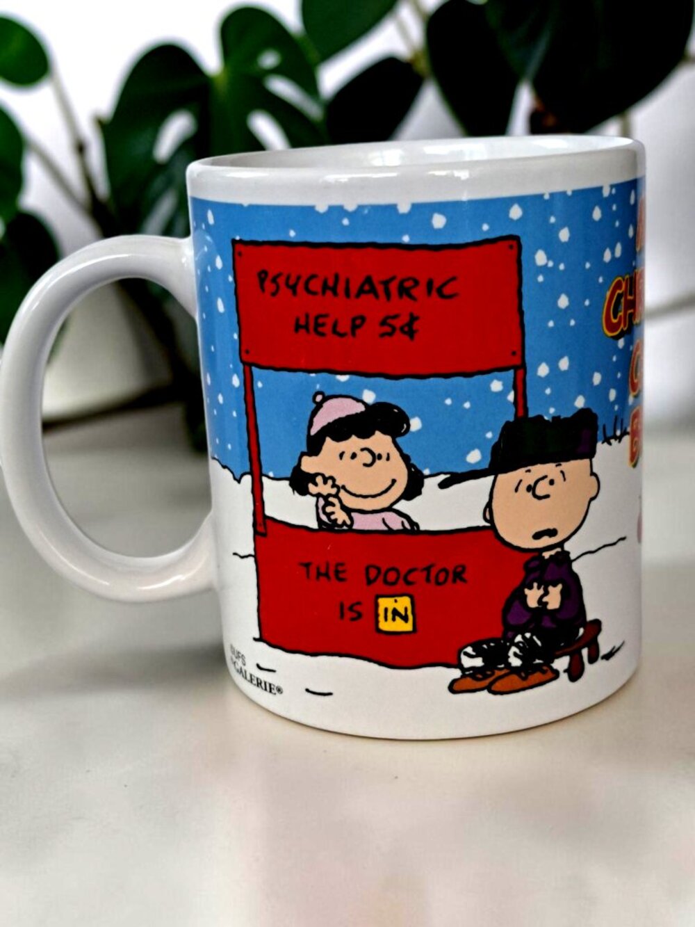 Peanuts Charlie Brown Snoopy Christmas Coffee Mug Galerie 2005 Lucy